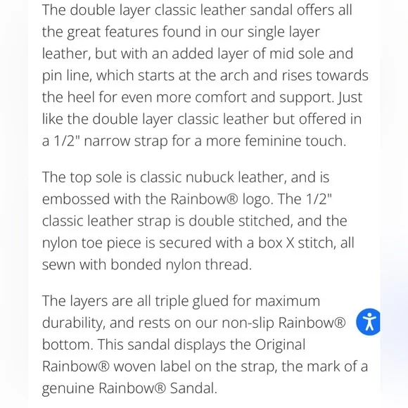 Rainbow Leather Sandals in size Small (sizes 5.5-6.5 woman’s) - Picture 5 of 5